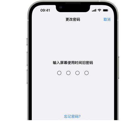 感城镇iPhone屏幕维修分享iPhone屏幕使用时间密码忘记了怎么办 