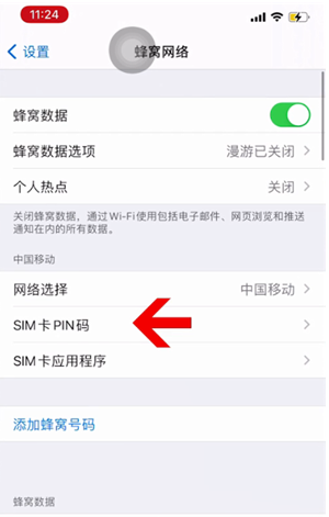 感城镇苹果14维修网分享如何给iPhone14的SIM卡设置密码 