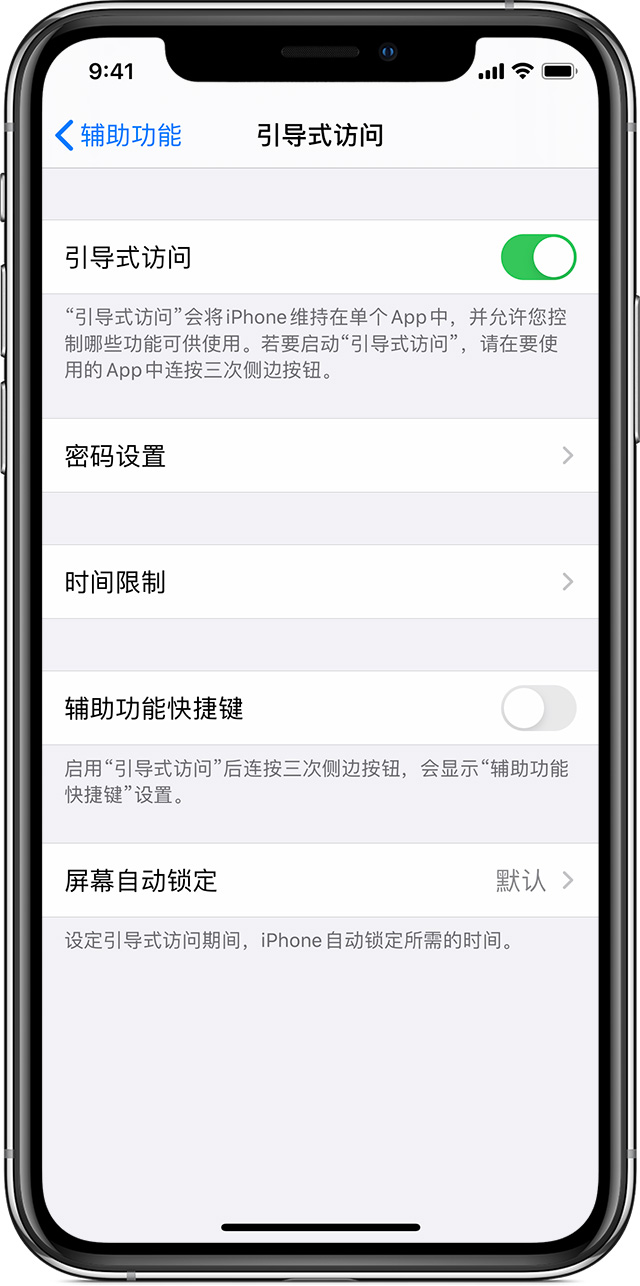 感城镇苹果手机维修分享如何在 iPhone 上退出引导式访问 