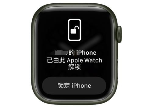 感城镇苹果手机维修分享用 AppleWatch 解锁配备面容 ID 的 iPhone方法 